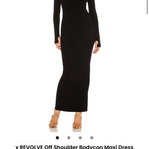 REVOLVE Elegant Black Long Sleeve Maxi Dress
